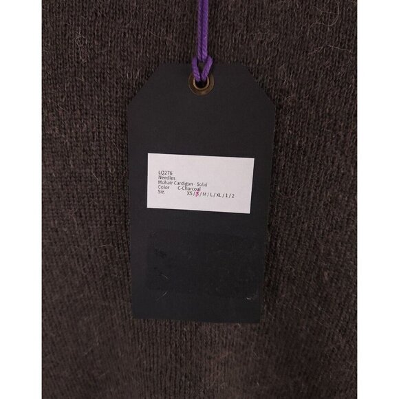 Needles Mohair Cardigan in Charcoal Brown S Mens New Defect Made in Japan LQ276 - Picture 13 of 16